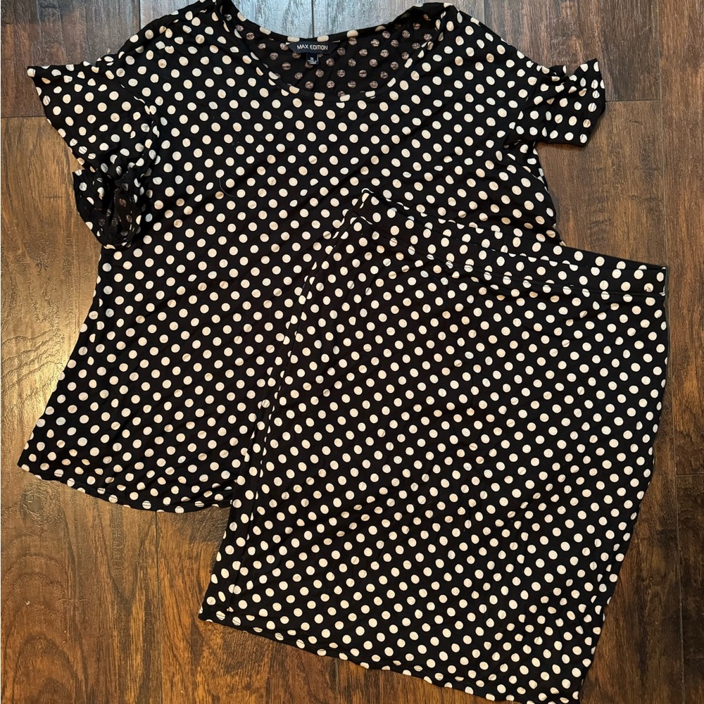 Max Studio Pencil Skirt & Top Matching Set Size Medium